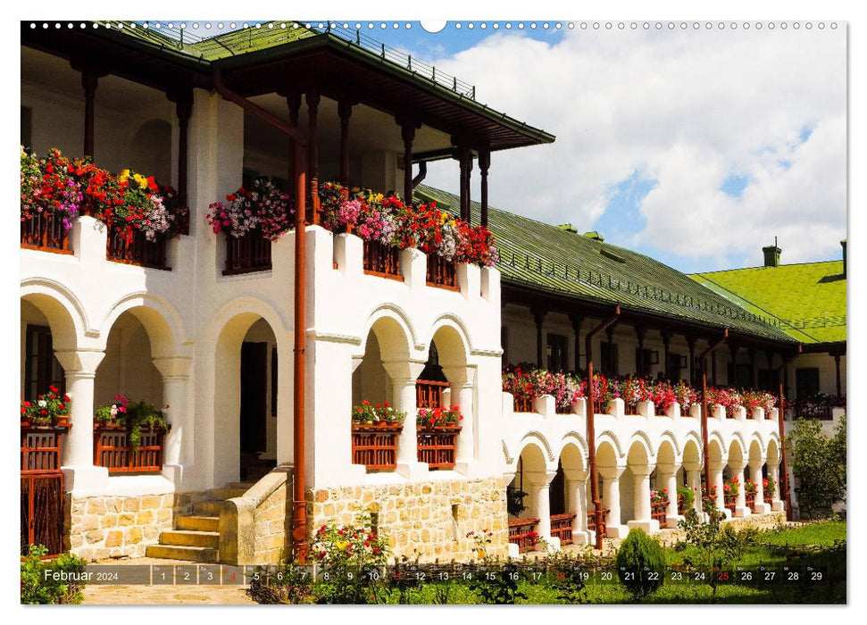 Monasteries in Bucovina (CALVENDO Premium Wall Calendar 2024) 