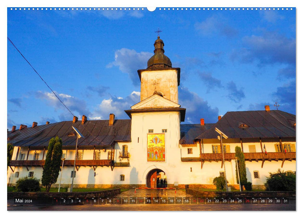 Monasteries in Bucovina (CALVENDO Premium Wall Calendar 2024) 