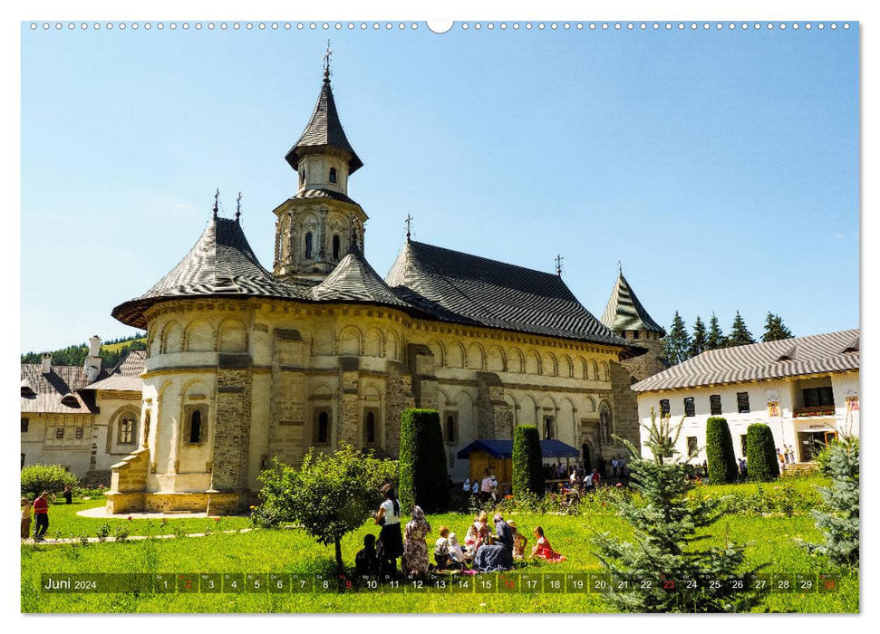 Monasteries in Bucovina (CALVENDO Premium Wall Calendar 2024) 