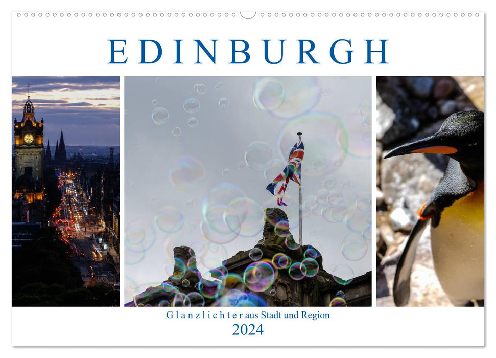 EDINBURGH. Highlights from the city and region. (CALVENDO wall calendar 2024) 