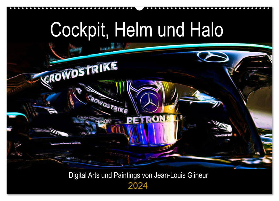 Cockpit, helmet and halo (CALVENDO wall calendar 2024) 