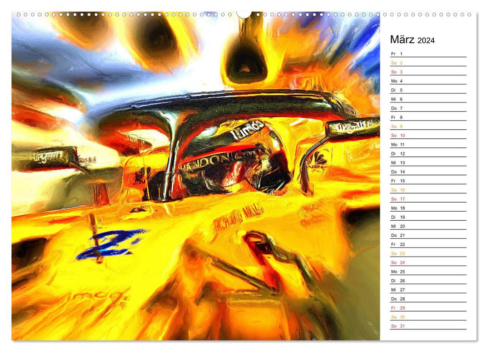 Cockpit, Helm und Halo (CALVENDO Wandkalender 2024)