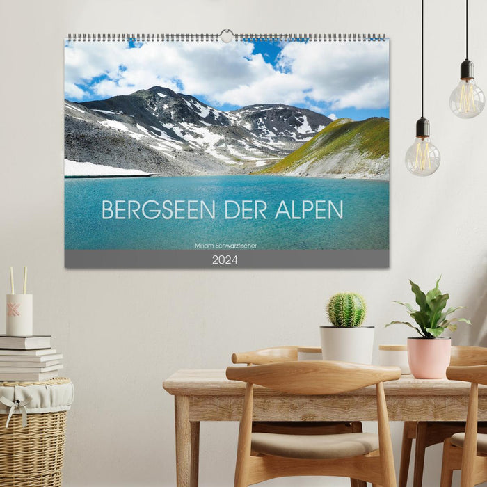 Mountain lakes in the Alps (CALVENDO wall calendar 2024) 