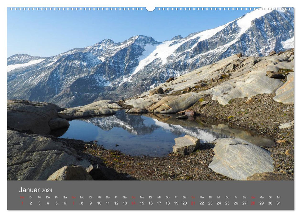 Mountain lakes in the Alps (CALVENDO wall calendar 2024) 