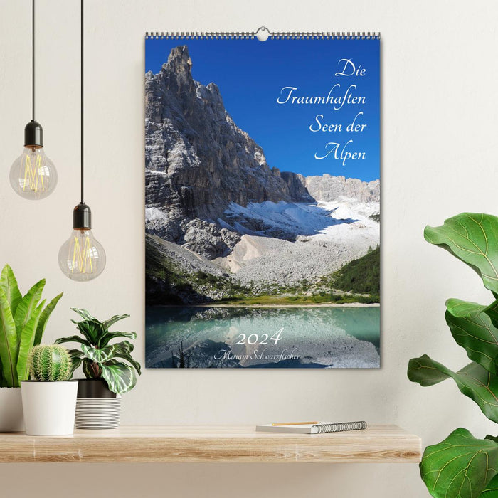 Die Traumhaften Seen der Alpen (CALVENDO Wandkalender 2024)