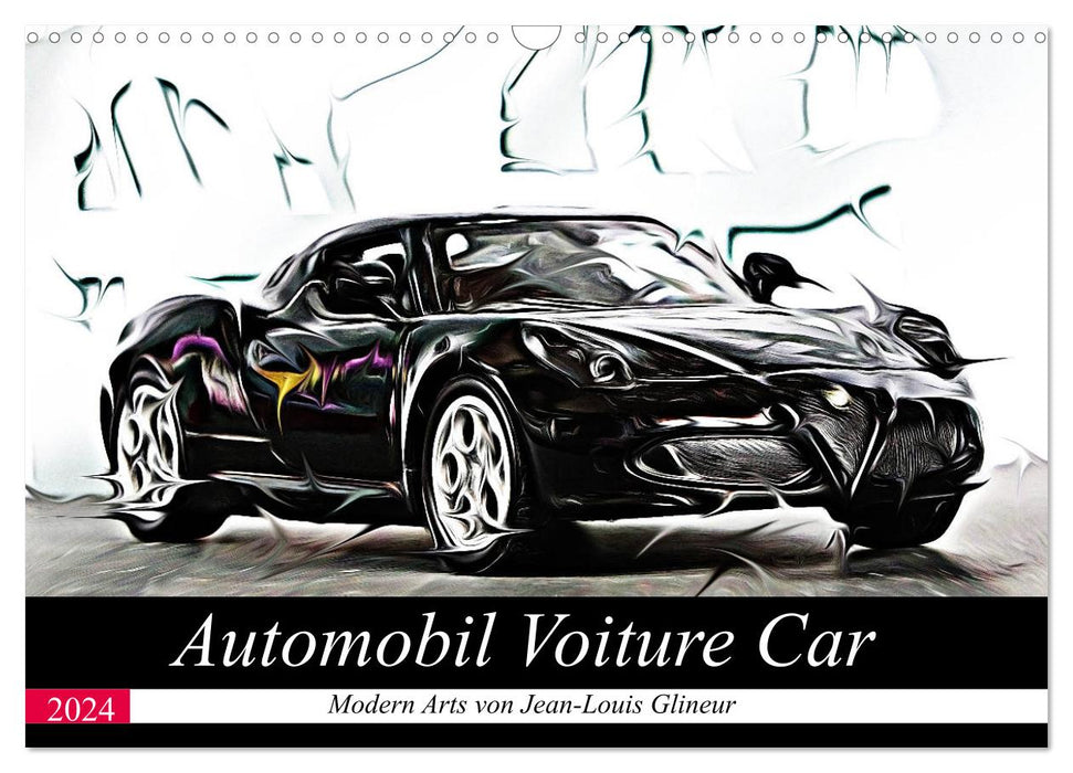 Automobile Voiture Car (CALVENDO Wall Calendar 2024) 