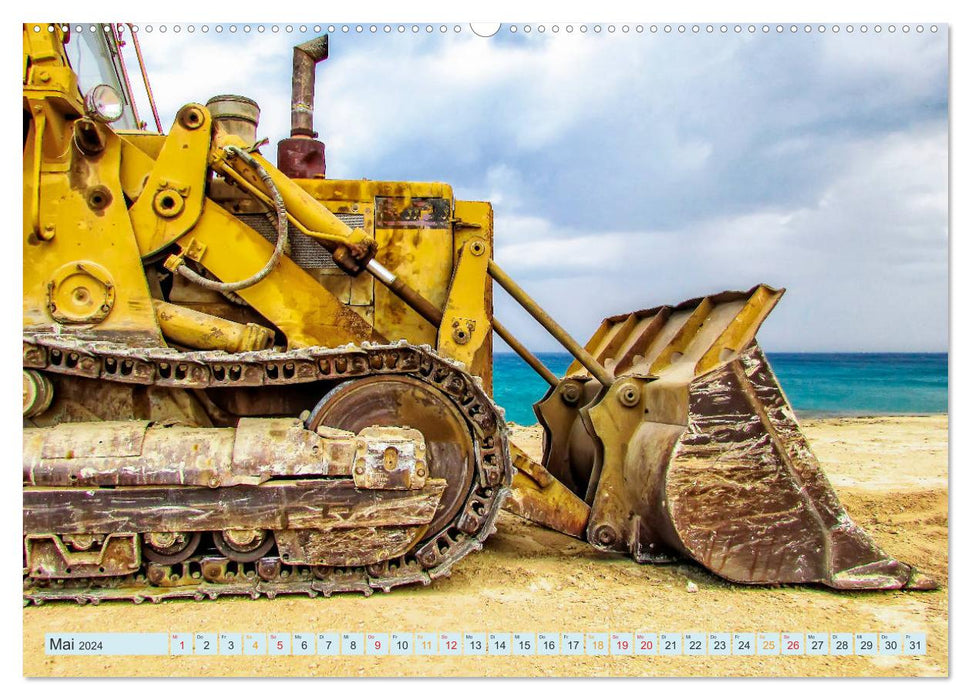 Bulldozers - des animaux de travail extrêmement puissants (Calvendo Premium Wall Calendar 2024) 