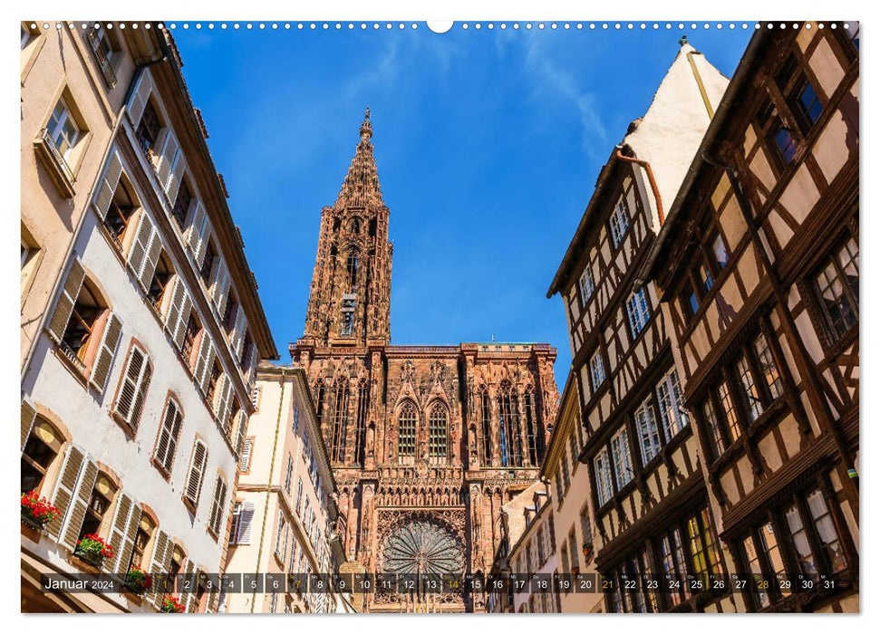 Strasbourg - une incursion photographique (Calendrier mural CALVENDO Premium 2024) 