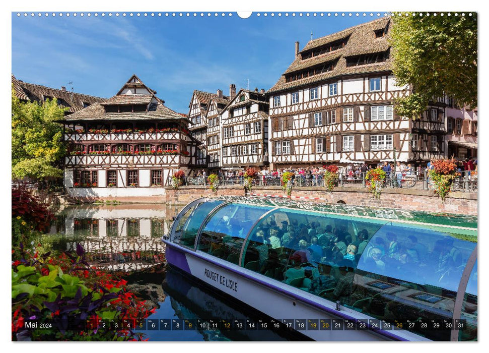 Straßburg - ein fotografischer Streifzug (CALVENDO Premium Wandkalender 2024)