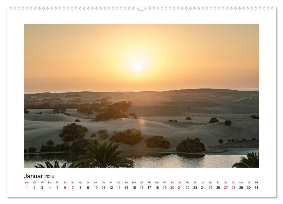 Gran Canaria - Maspalomas Dunes (CALVENDO Premium Wall Calendar 2024) 