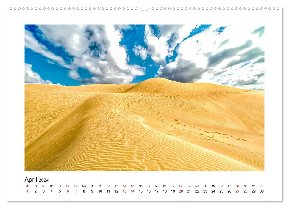 Gran Canaria - Dunes de Maspalomas (Calvendo Premium Wall Calendar 2024) 