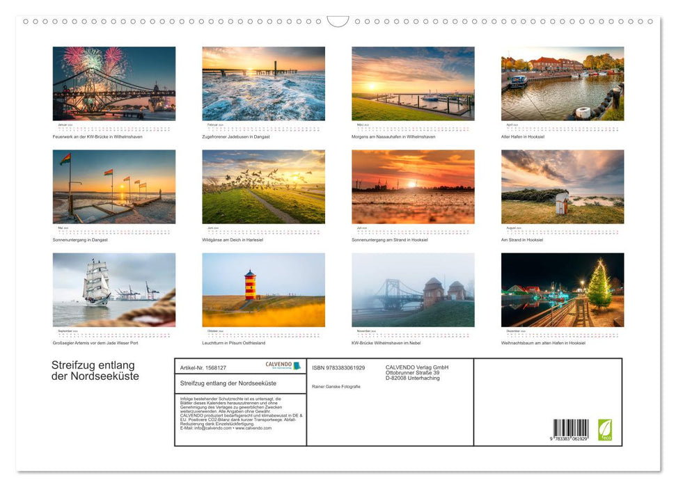 Foray along the North Sea coast (CALVENDO wall calendar 2024) 