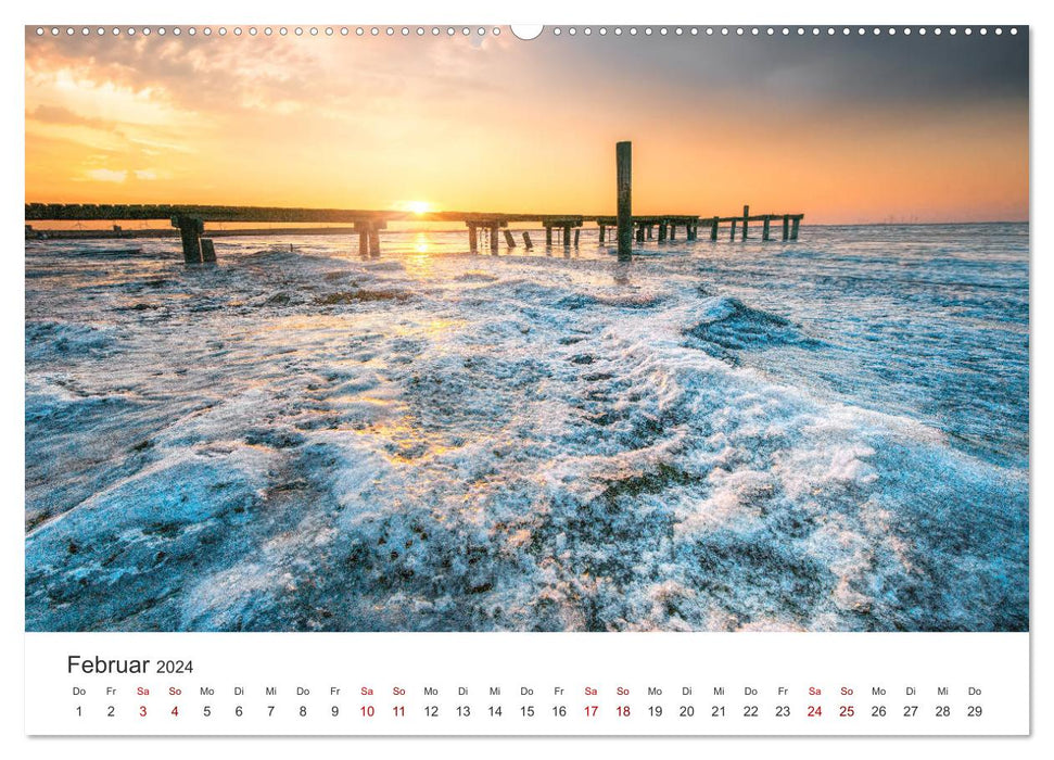 Foray along the North Sea coast (CALVENDO wall calendar 2024) 