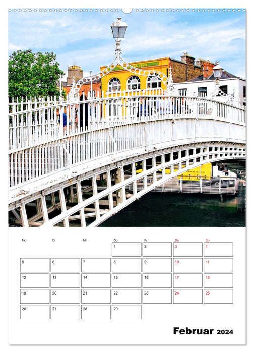 Dublin - fascinating Irish capital (CALVENDO Premium Wall Calendar 2024) 