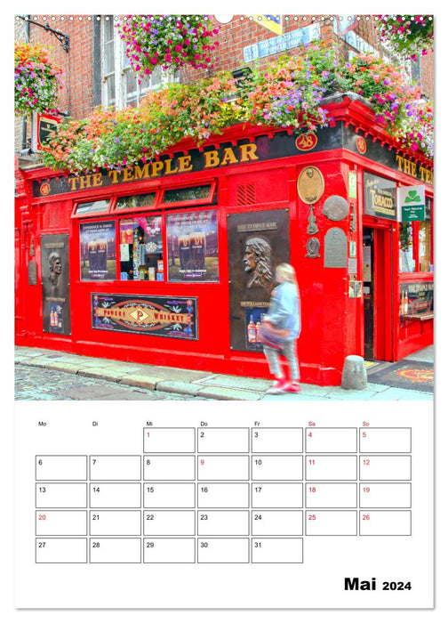 Dublin - fascinating Irish capital (CALVENDO Premium Wall Calendar 2024) 