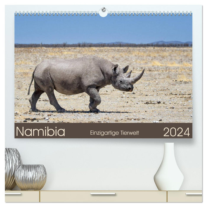 Namibia - unique wildlife (CALVENDO Premium Wall Calendar 2024) 
