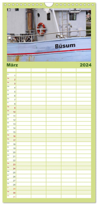 Büsum sur la mer du Nord (Planificateur familial CALVENDO 2024) 