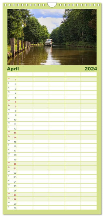 Région des lacs du Mecklembourg - un beau rêve (Planificateur familial CALVENDO 2024) 