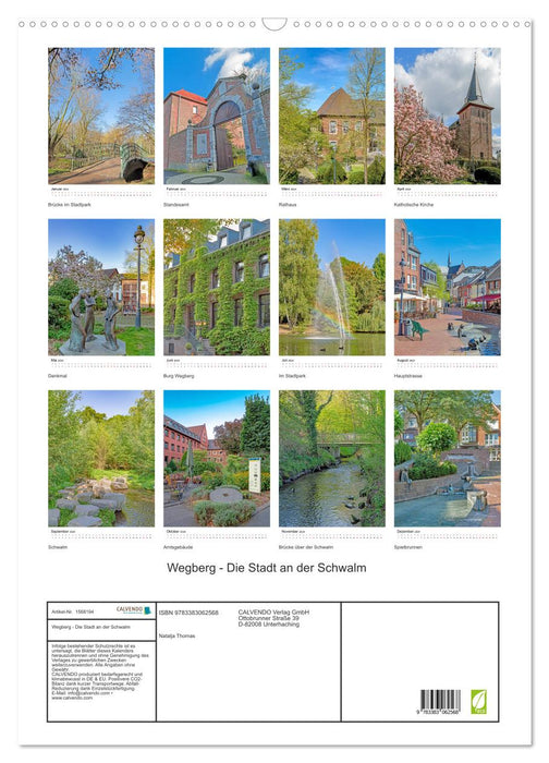 Wegberg - The town on the Schwalm (CALVENDO wall calendar 2024) 