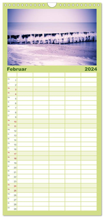 Vacances à Warnemünde (Planificateur familial CALVENDO 2024) 