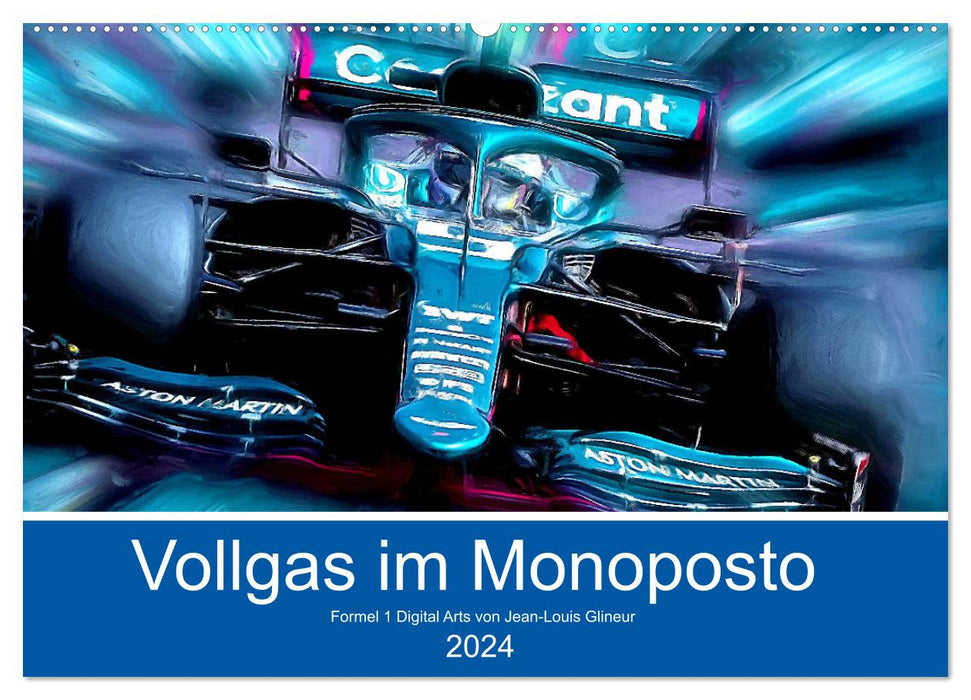 Plein gaz dans le monoposto (calendrier mural CALVENDO 2024) 