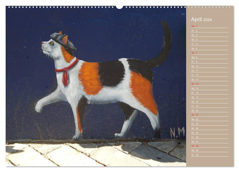 Flensburger Katzen (CALVENDO Wandkalender 2024)