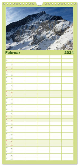 Montagnes des Alpes - géants faits de roche et de glace (Agenda familial CALVENDO 2024) 