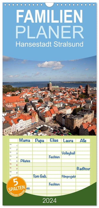 Hansestadt Stralsund (CALVENDO Familienplaner 2024)