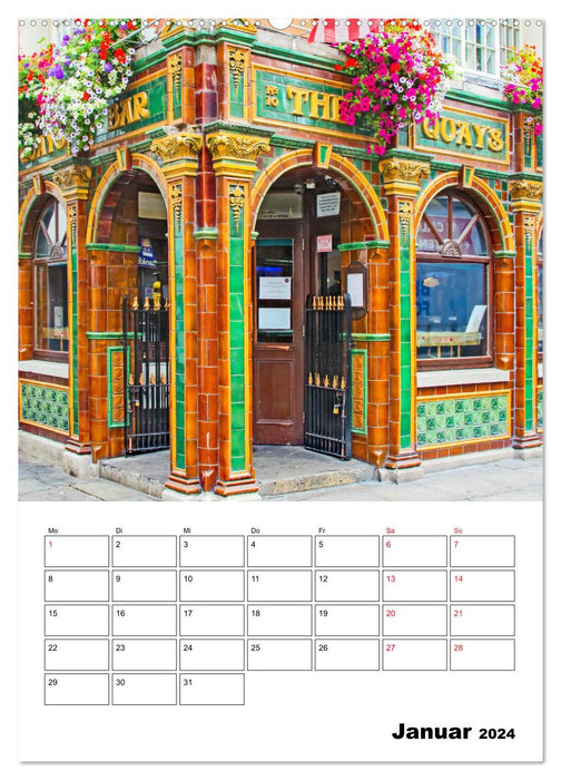 Dublin - fascinating Irish capital (CALVENDO wall calendar 2024) 