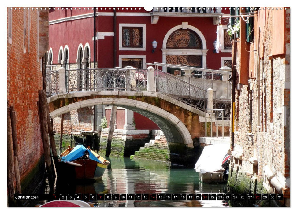 On the canals of Venice (CALVENDO wall calendar 2024) 