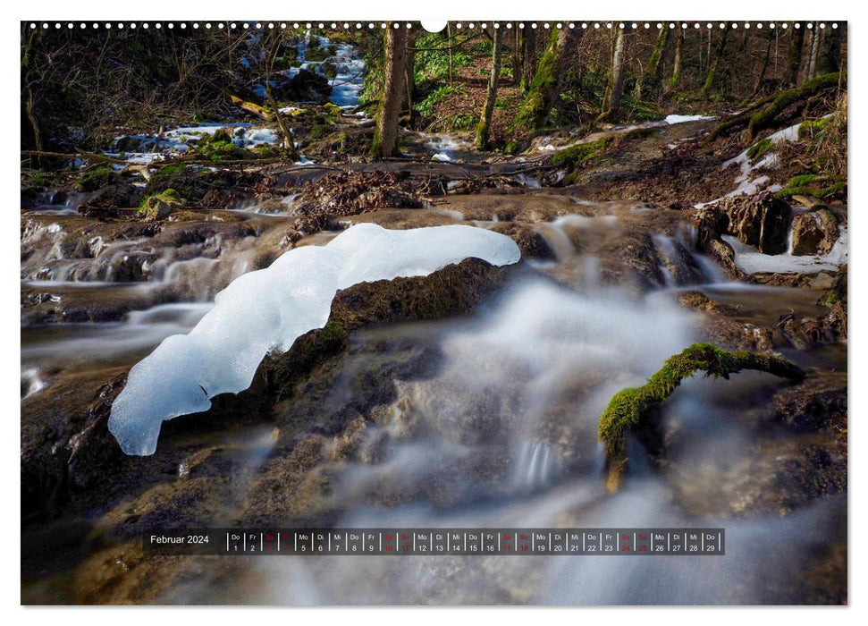 Impressions from the Uracher Wasserfallsteig (CALVENDO Premium Wall Calendar 2024) 