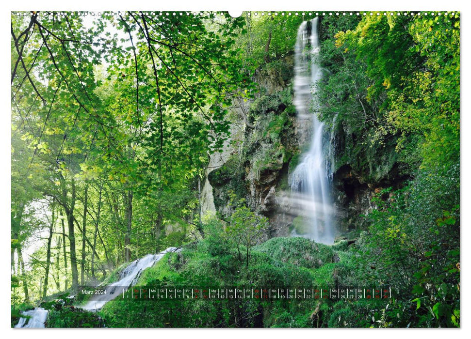 Impressionen vom Uracher Wasserfallsteig (CALVENDO Premium Wandkalender 2024)