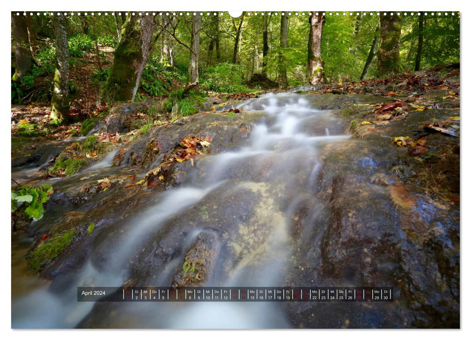 Impressions from the Uracher Wasserfallsteig (CALVENDO Premium Wall Calendar 2024) 