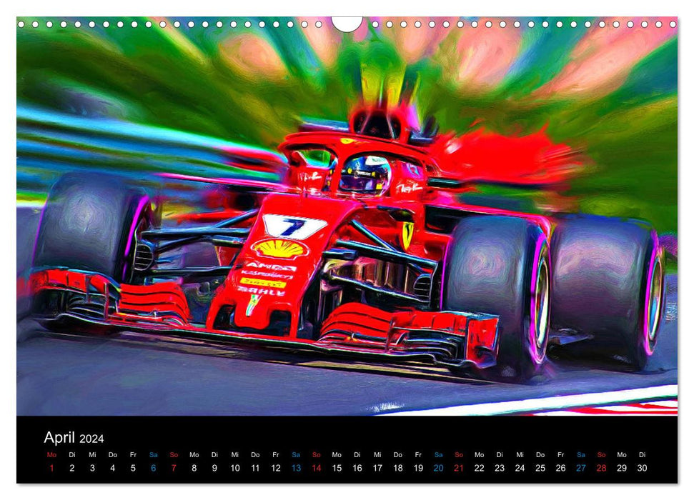 Red racers from Italy (CALVENDO wall calendar 2024) 