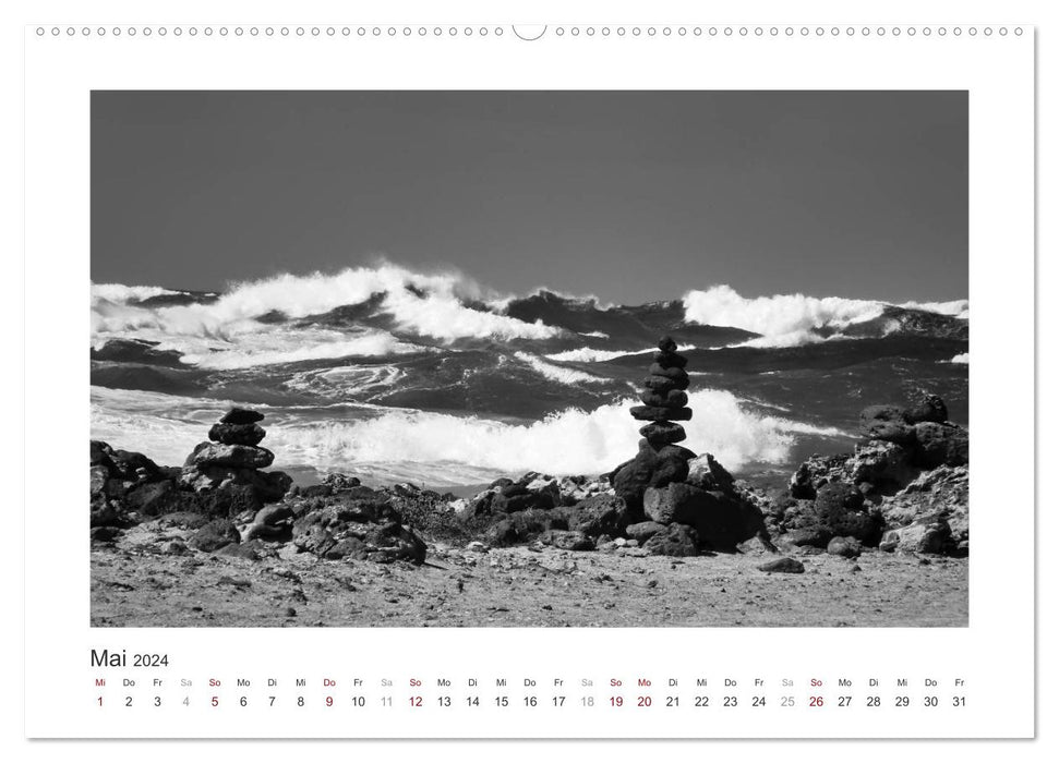 Monochrom Meer (CALVENDO Premium Wandkalender 2024)