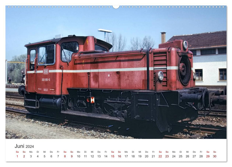 German diesel locomotives (CALVENDO Premium Wall Calendar 2024) 