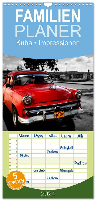 Cuba • Impressions (Planificateur familial CALVENDO 2024) 