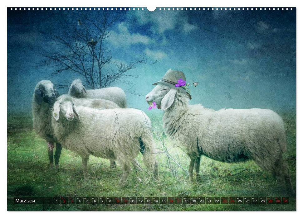 Simply animalistic in the realm of fantasy (CALVENDO Premium Wall Calendar 2024) 