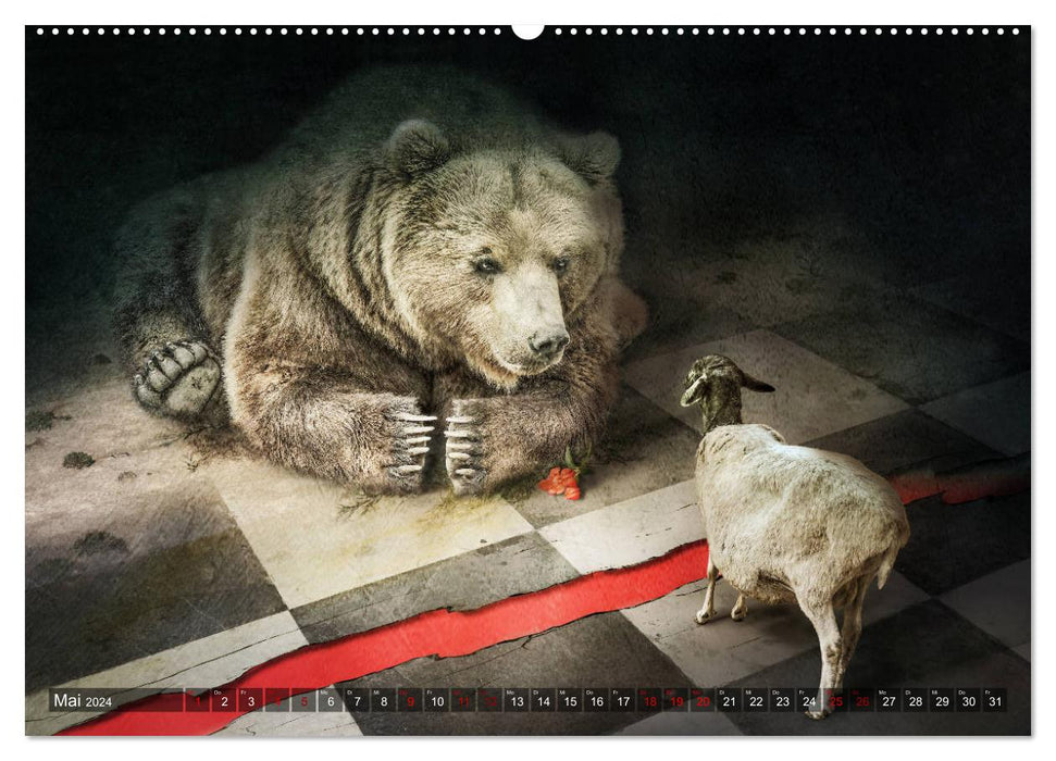 Simply animalistic in the realm of fantasy (CALVENDO Premium Wall Calendar 2024) 