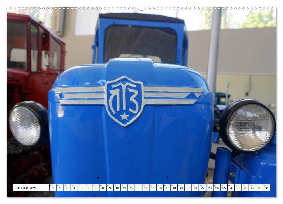 Sowjetische Traktoren - Klassische Trecker der UdSSR (CALVENDO Premium Wandkalender 2024)