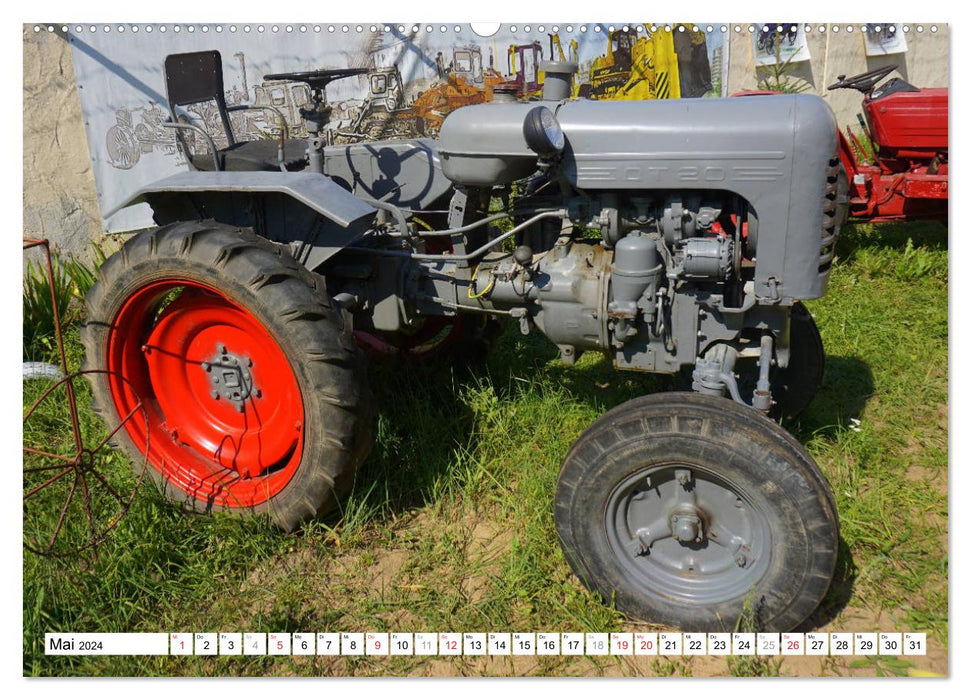 Soviet Tractors - Classic Tractors of the USSR (CALVENDO Premium Wall Calendar 2024) 