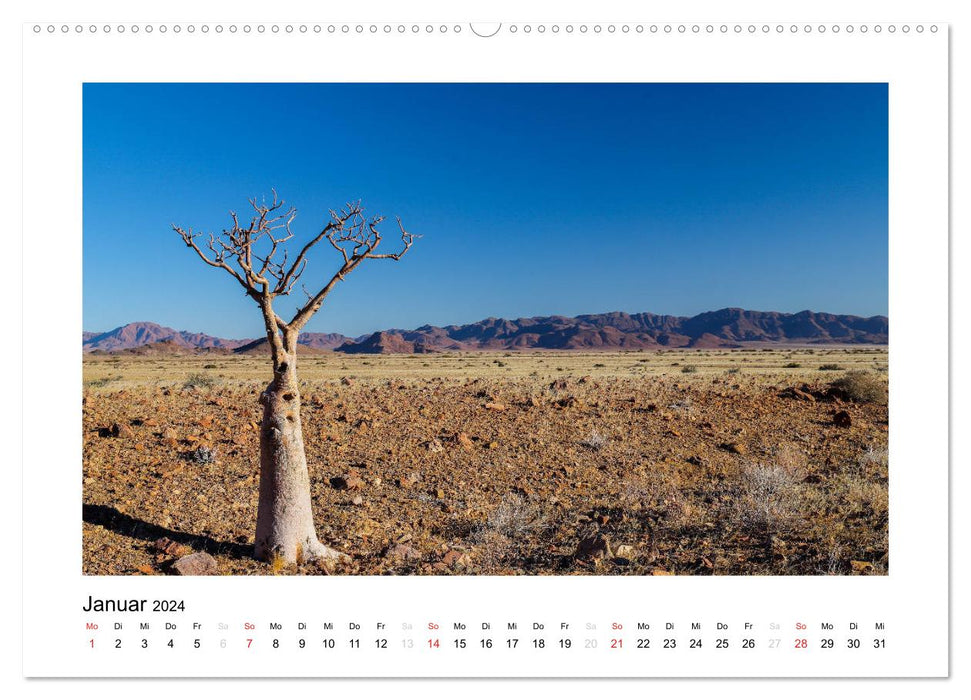 Namibia - deserts, expanse, colors (CALVENDO Premium Wall Calendar 2024) 