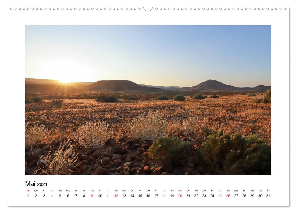 Namibia - Wüsten, Weite, Farben (CALVENDO Premium Wandkalender 2024)
