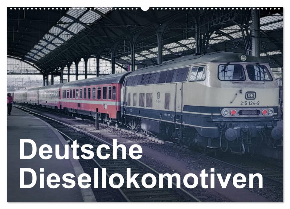 German diesel locomotives (CALVENDO wall calendar 2024) 