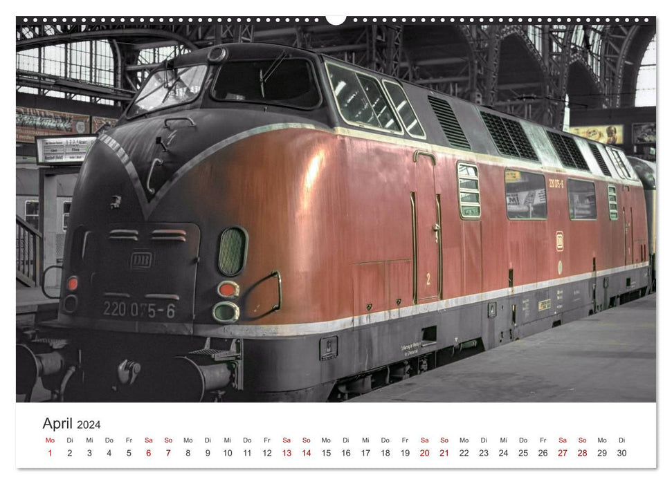 Deutsche Diesellokomotiven (CALVENDO Wandkalender 2024)