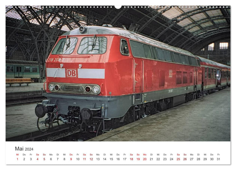 Deutsche Diesellokomotiven (CALVENDO Wandkalender 2024)