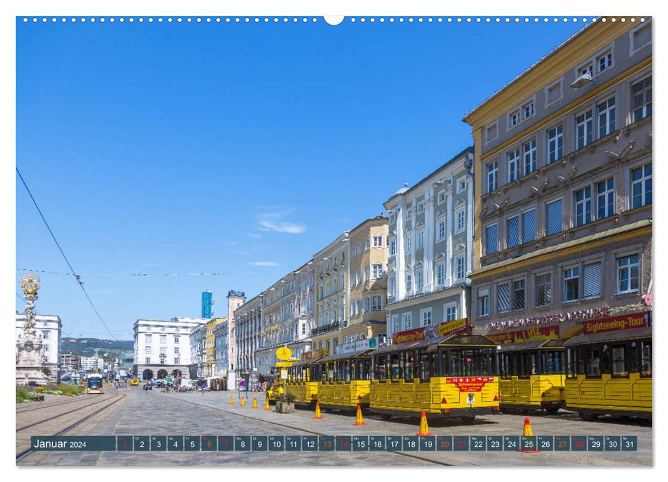 Facettenreiches Linz (CALVENDO Premium Wandkalender 2024)