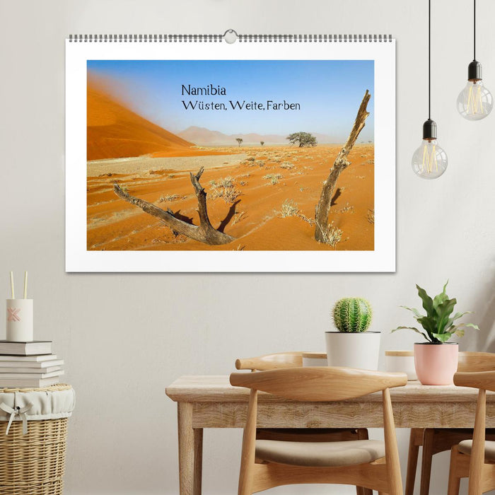 Namibia - Wüsten, Weite, Farben (CALVENDO Wandkalender 2024)