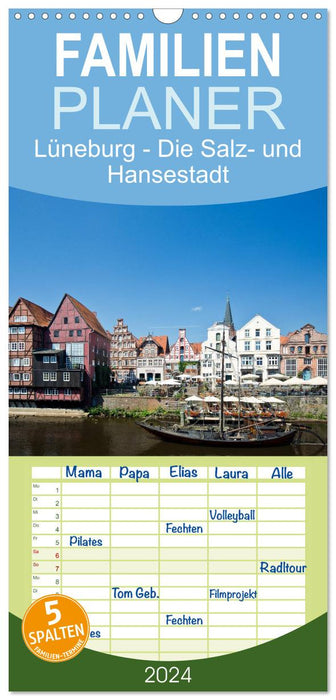 Lüneburg - Die Salz- und Hansestadt (CALVENDO Familienplaner 2024)
