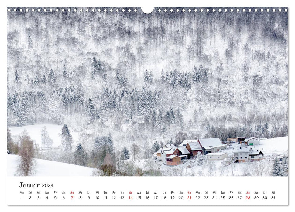 Villages in a beautiful landscape (CALVENDO wall calendar 2024) 